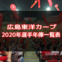 2020年広島東洋カープ選手年俸一覧表